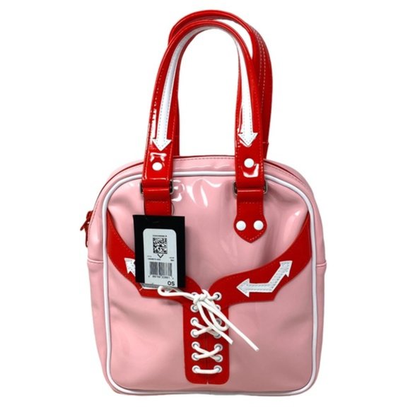 Converse x Mademe Western Purse Bag Pink Fiery Red Logo Women's 10009073-A02 - Picture 7 of 8